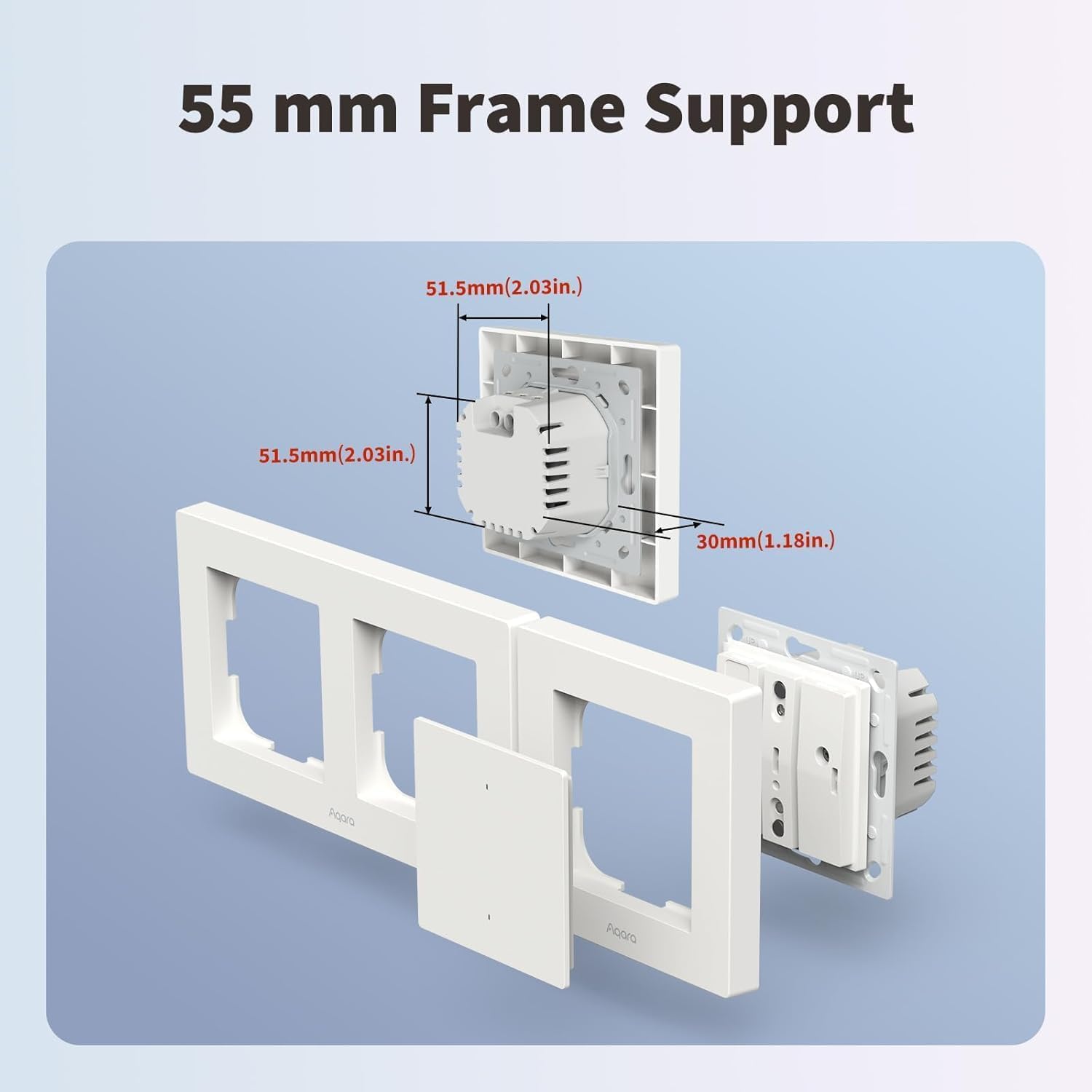 Aqara Light Switch H2 Eu (2 Buttons, 1 Channel)