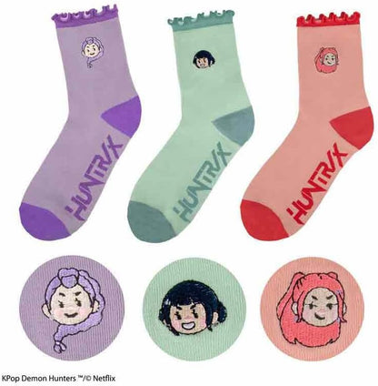 KPop Demon Hunters - Huntr/x - Socks Set of 3 ( CR1626 )