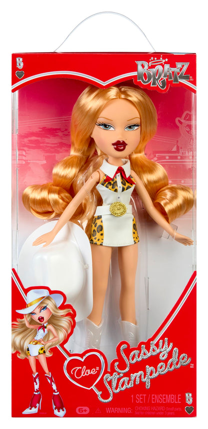 Bratz Sassy Stampede Cloe - Collectable Fashion Doll - Western Cowgirl Style Doll with Outfit and Accessories
