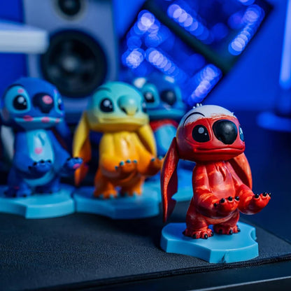 Exquisite Gaming: Holdems: Lilo & Stich - Sunset Stitch - Ohrhörer- & Handyhalter, Kabel-Guys Ständer, Mini-Sammlerstücke mit Drehung, lizenzierte Figur