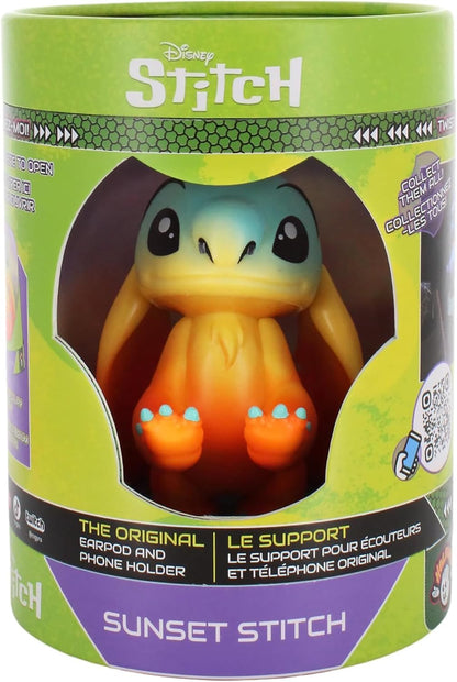 Exquisite Gaming: Holdems: Lilo & Stich - Sunset Stitch - Ohrhörer- & Handyhalter, Kabel-Guys Ständer, Mini-Sammlerstücke mit Drehung, lizenzierte Figur