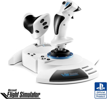 Thrustmaster T.Flight Hotas 5 Microsoft Flight Simulator Edition - Joystick per il Volo su Licenza Ufficiale Microsoft Flight Simulator - Manetta - Controller per Simulazioni per PS5, PS4, PC