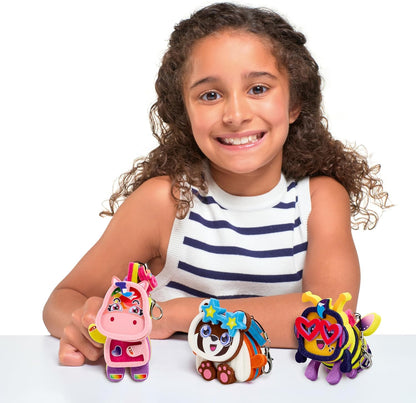 TOMY Stakimos Big Dreams 3 Pack | Kids Craft Set to Build Your Own Adorable 3D Characters from Recycled Polyester Craft Foam | No Glue or Cutting Needed | Craft Kits for Kids Ages 6+ Years