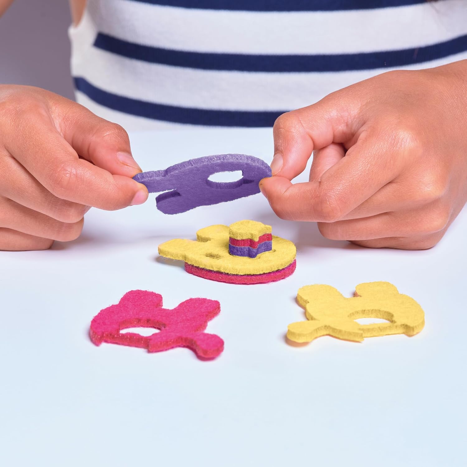 TOMY Stakimos Big Dreams 3 Pack | Kids Craft Set to Build Your Own Adorable 3D Characters from Recycled Polyester Craft Foam | No Glue or Cutting Needed | Craft Kits for Kids Ages 6+ Years
