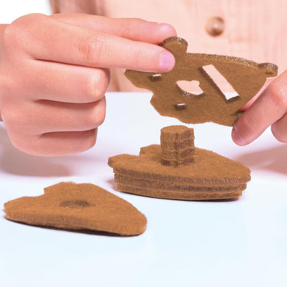 TOMY Stakimos Sporty Sam and Yummy Yasmin | Kids Craft Set to Build Your Own Adorable 3D Characters from Recycled Polyester Craft Foam | No Glue or Cutting Needed | Craft Kits for Kids Ages 6+ Years