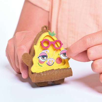 TOMY Stakimos Sporty Sam and Yummy Yasmin | Kids Craft Set to Build Your Own Adorable 3D Characters from Recycled Polyester Craft Foam | No Glue or Cutting Needed | Craft Kits for Kids Ages 6+ Years