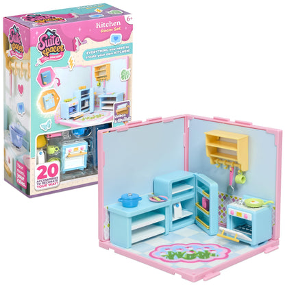 Goliath Suite Spaces - Kitchen Set | Your Room, Your Rules! Contains 20 Cooking Themed Accessories | Modular Dolls House Rooms with Customizable Furniture & Decor | For Ages 6+