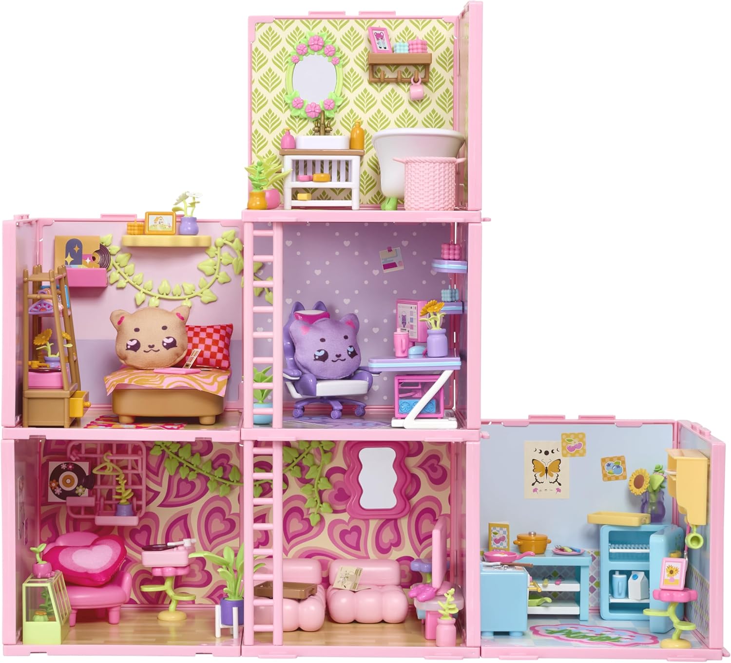 Goliath Suite Spaces - Kitchen Set | Your Room, Your Rules! Contains 20 Cooking Themed Accessories | Modular Dolls House Rooms with Customizable Furniture & Decor | For Ages 6+