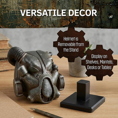 Nemesis Now Fallout X-01 Power Armour Helm Figurine - Officieel gelicenseerde handgeschilderde hars Gaming Collectible Replica, 11,5 cm
