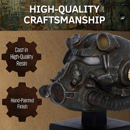 Nemesis Now Fallout T-60 Power Armour Helm Figurine - Officieel gelicenseerde handgeschilderde hars Gaming Collectible Replica, 11,1 cm