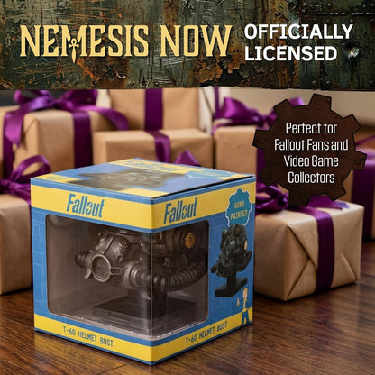 Nemesis Now Fallout T-60 Power Armour Helm Figurine - Officieel gelicenseerde handgeschilderde hars Gaming Collectible Replica, 11,1 cm