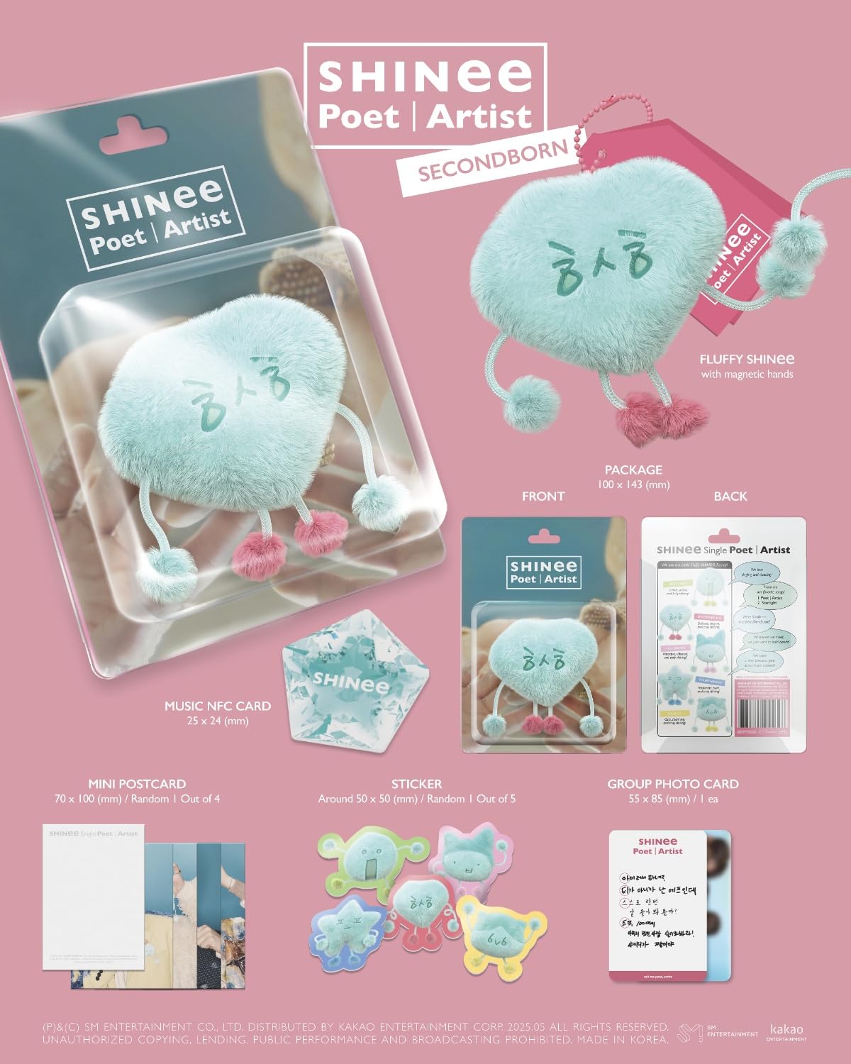 Poet / Artist Second Version incl. Fluffy SHINee, Music NFC Card, Mini-Postcard, Sticker + Group Photocard