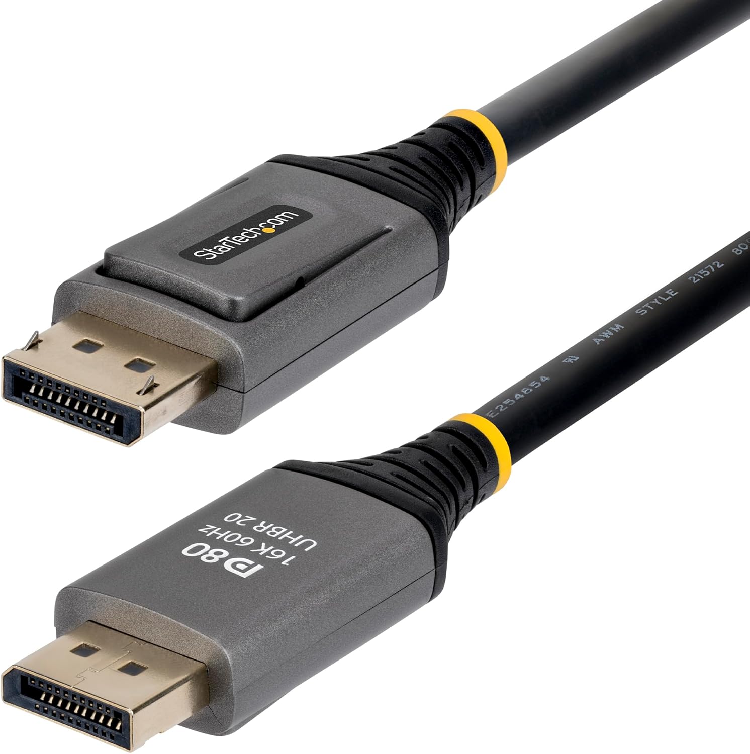 StarTech 1m DisplayPort 2.1 Cable, VESA Certified DP80 DisplayPort Cable, Uncompressed 10K/8K 60Hz, 16K 60Hz/8K 240Hz w/DSC 1.2a, DP 2.1 Monitor Cord
