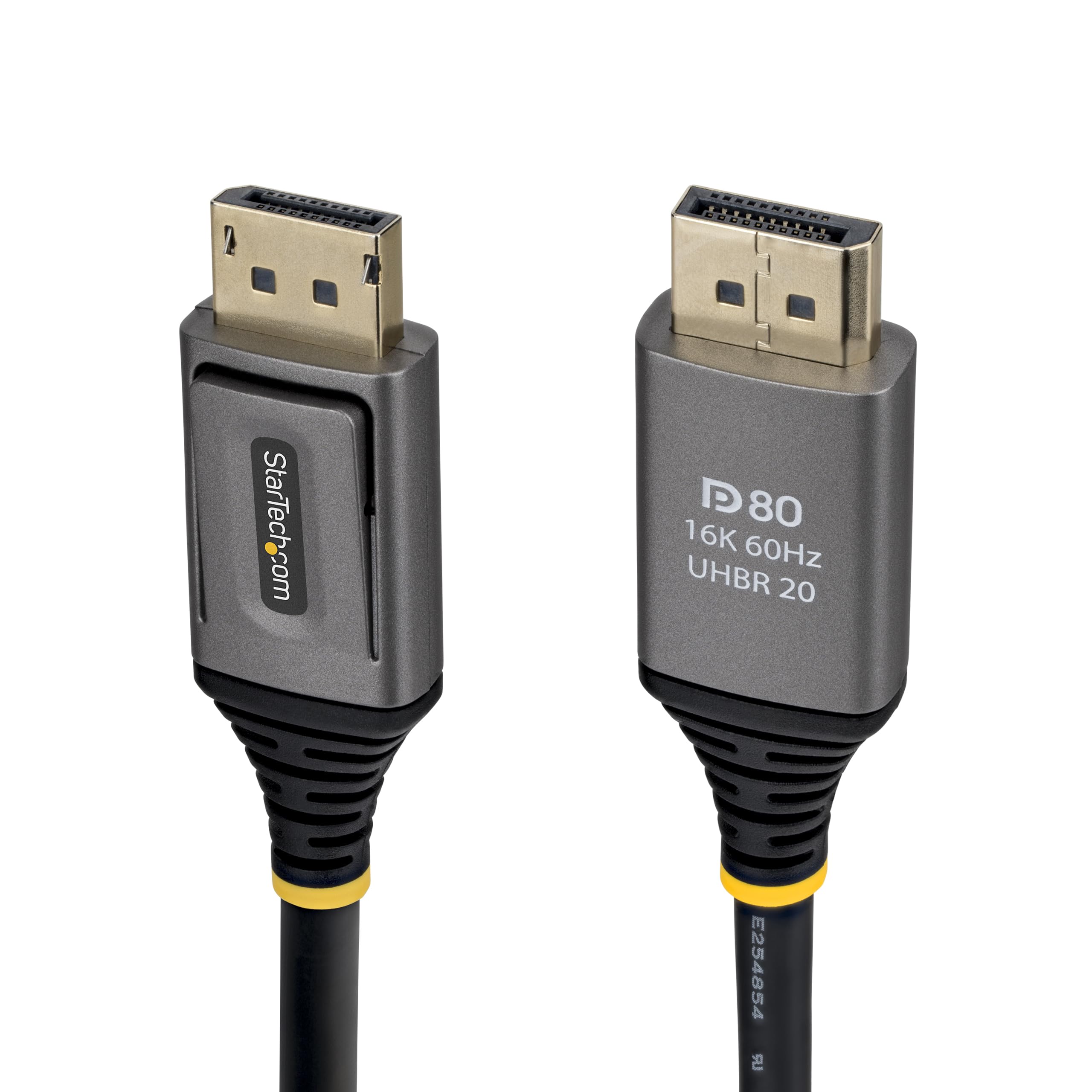 StarTech 1m DisplayPort 2.1 Cable, VESA Certified DP80 DisplayPort Cable, Uncompressed 10K/8K 60Hz, 16K 60Hz/8K 240Hz w/DSC 1.2a, DP 2.1 Monitor Cord
