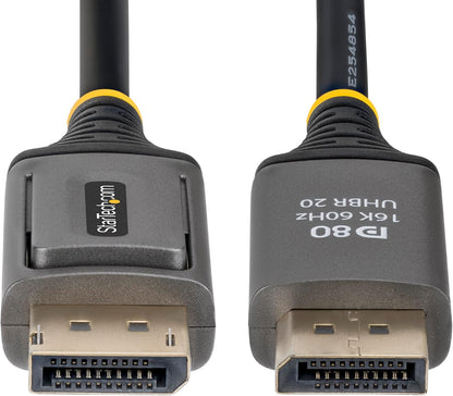 StarTech 1m DisplayPort 2.1 Cable, VESA Certified DP80 DisplayPort Cable, Uncompressed 10K/8K 60Hz, 16K 60Hz/8K 240Hz w/DSC 1.2a, DP 2.1 Monitor Cord