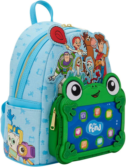 Loungefly Disney: Pixar Toy Story 5 - to Infinity and Beyond - Mini Backpack with Embroidered Characters - Gift for Kids and Adults - Collection Bags