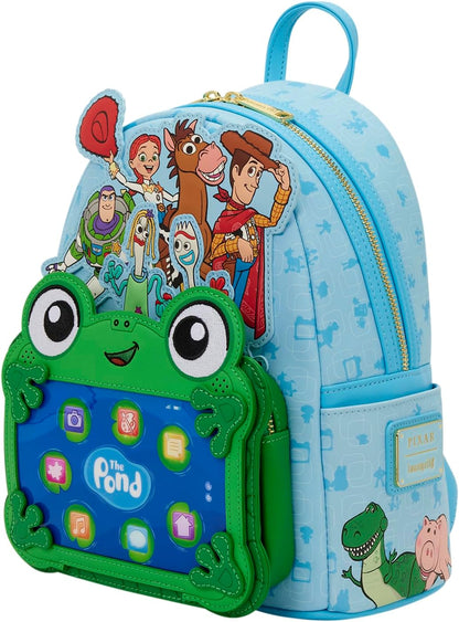 Loungefly Disney: Pixar Toy Story 5 - to Infinity and Beyond - Mini Backpack with Embroidered Characters - Gift for Kids and Adults - Collection Bags