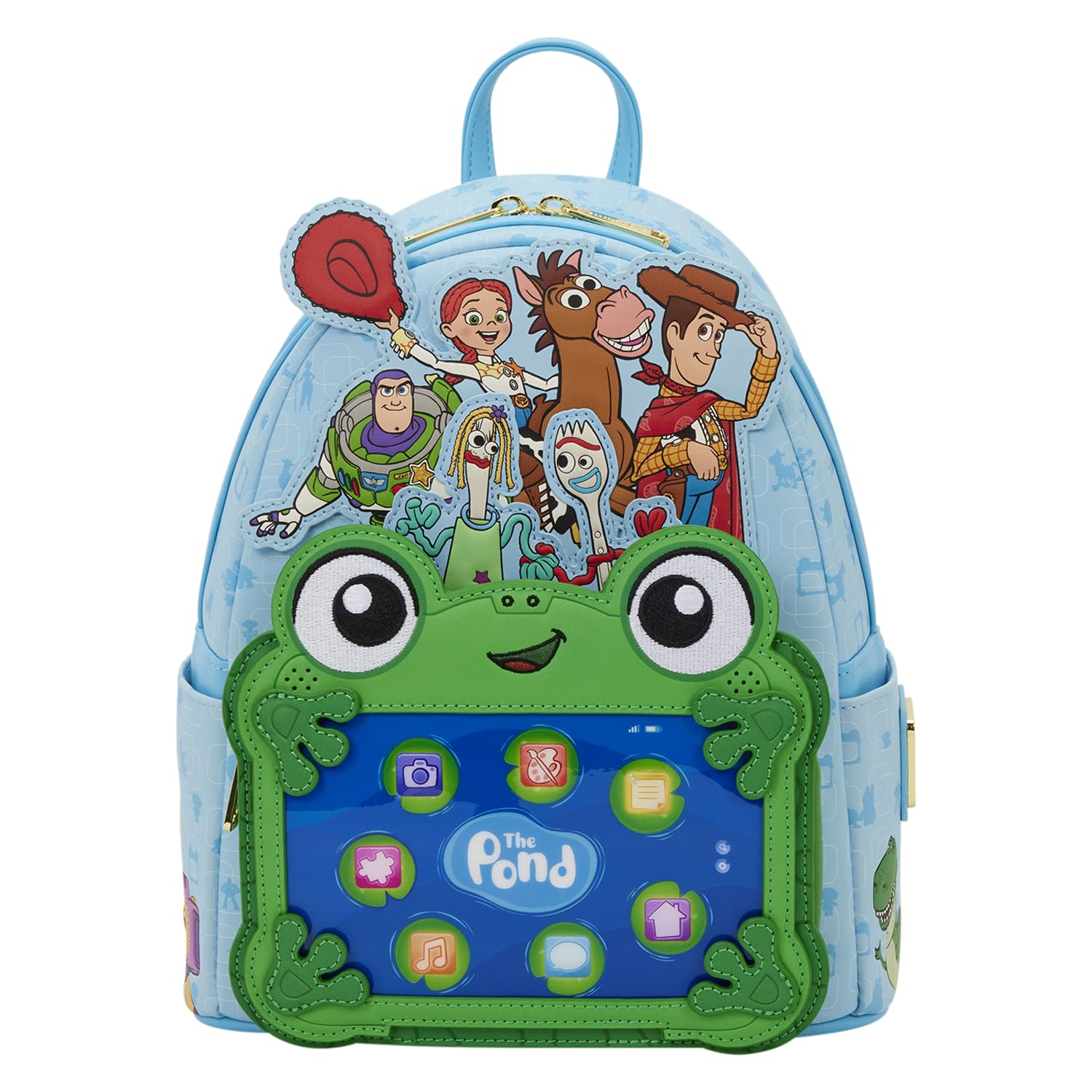 Loungefly Disney: Pixar Toy Story 5 - to Infinity and Beyond - Mini Backpack with Embroidered Characters - Gift for Kids and Adults - Collection Bags