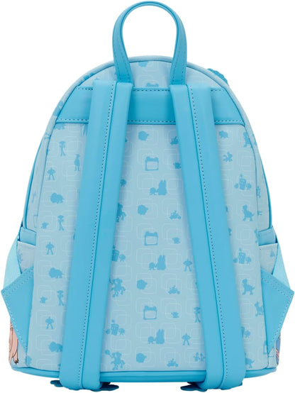 Loungefly Disney: Pixar Toy Story 5 - to Infinity and Beyond - Mini Backpack with Embroidered Characters - Gift for Kids and Adults - Collection Bags