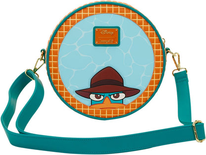 Loungefly Disney: Phineas e Ferb - Perry l'ornitorinco - Tracolla regolabile - Borsa a tracolla - Ideale per bambini e adulti - Borse da collezione