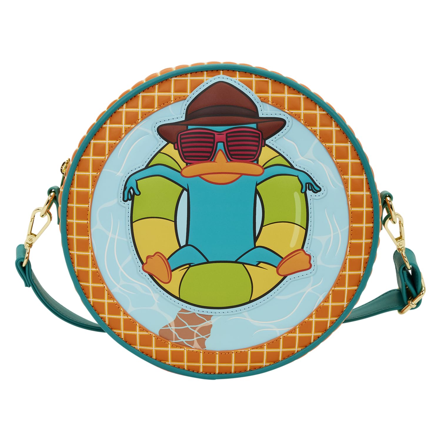 Loungefly Disney: Phineas e Ferb - Perry l'ornitorinco - Tracolla regolabile - Borsa a tracolla - Ideale per bambini e adulti - Borse da collezione