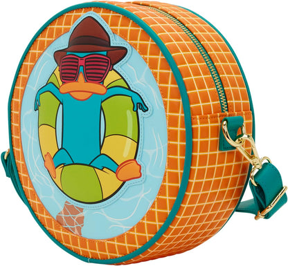 Loungefly Disney: Phineas e Ferb - Perry l'ornitorinco - Tracolla regolabile - Borsa a tracolla - Ideale per bambini e adulti - Borse da collezione