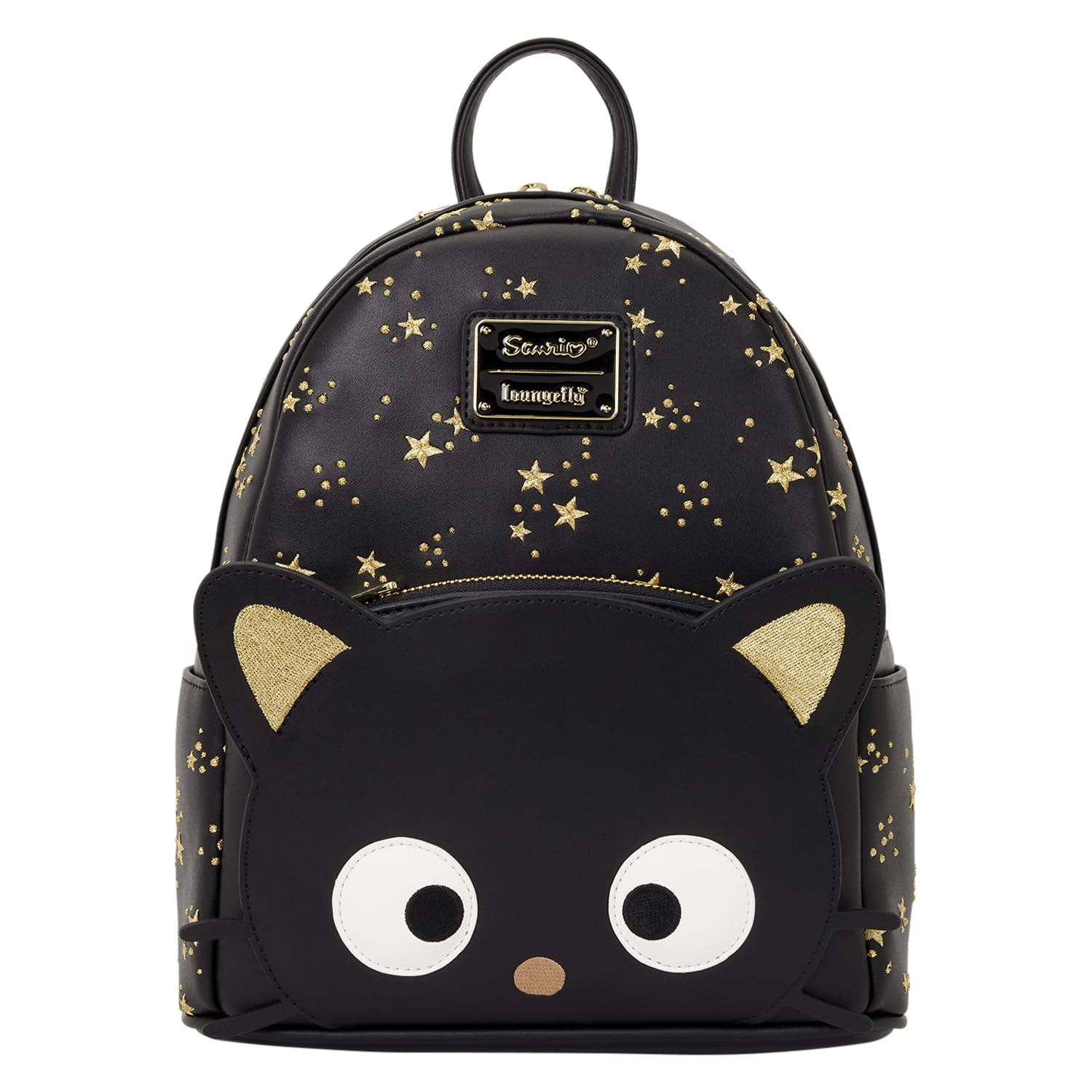 Loungefly Sanrio Chococat - Mini Zaino con Stelle Ricamate Dorate - Ecopelle - Grande per Bambini e Adulti - Borse da Collezione