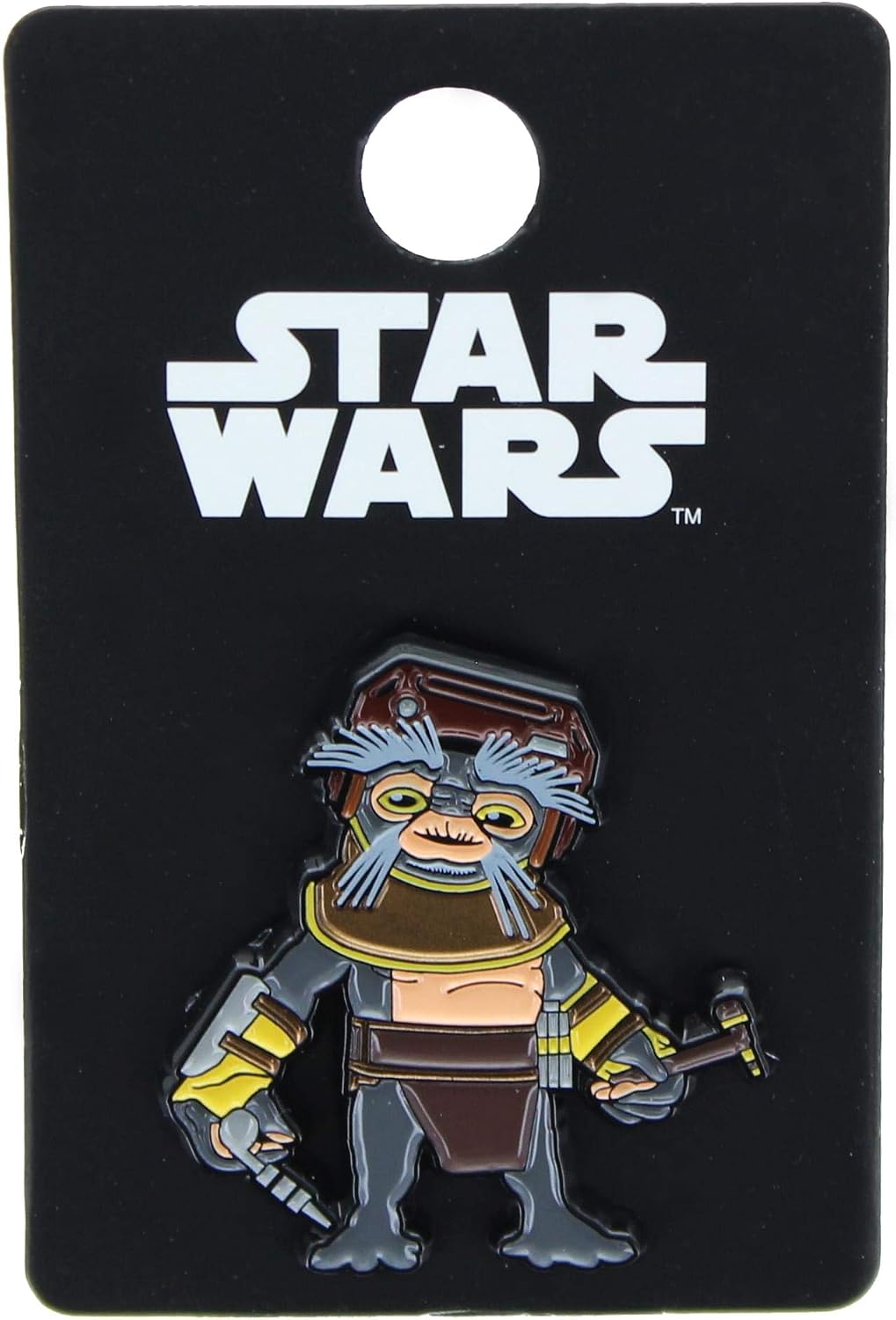 SalesOne: Spilla Babu Frik Boba Fett - Star Wars Guerre Stellari, Spilletta di Star Wars personaggio Babu Frik, in metallo, Star Wars Gadget, Licenza Ufficiale
