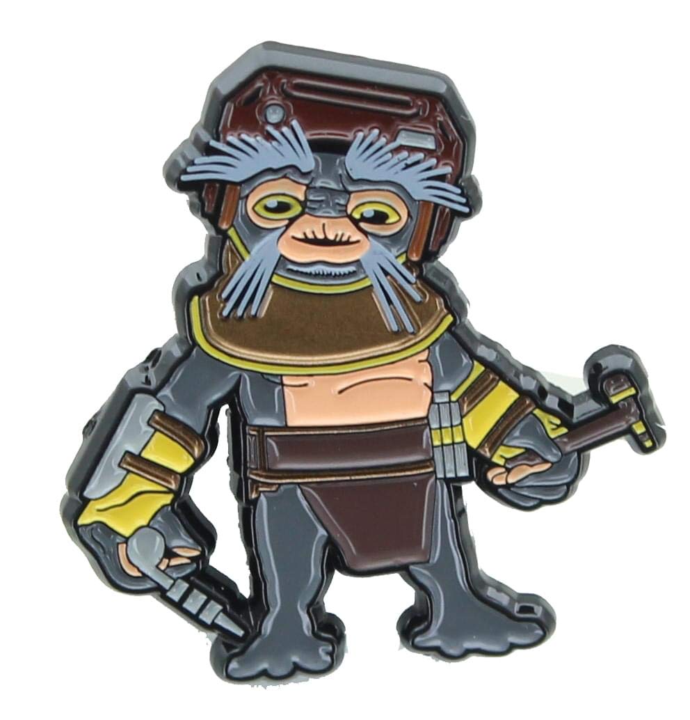 SalesOne: Spilla Babu Frik Boba Fett - Star Wars Guerre Stellari, Spilletta di Star Wars personaggio Babu Frik, in metallo, Star Wars Gadget, Licenza Ufficiale