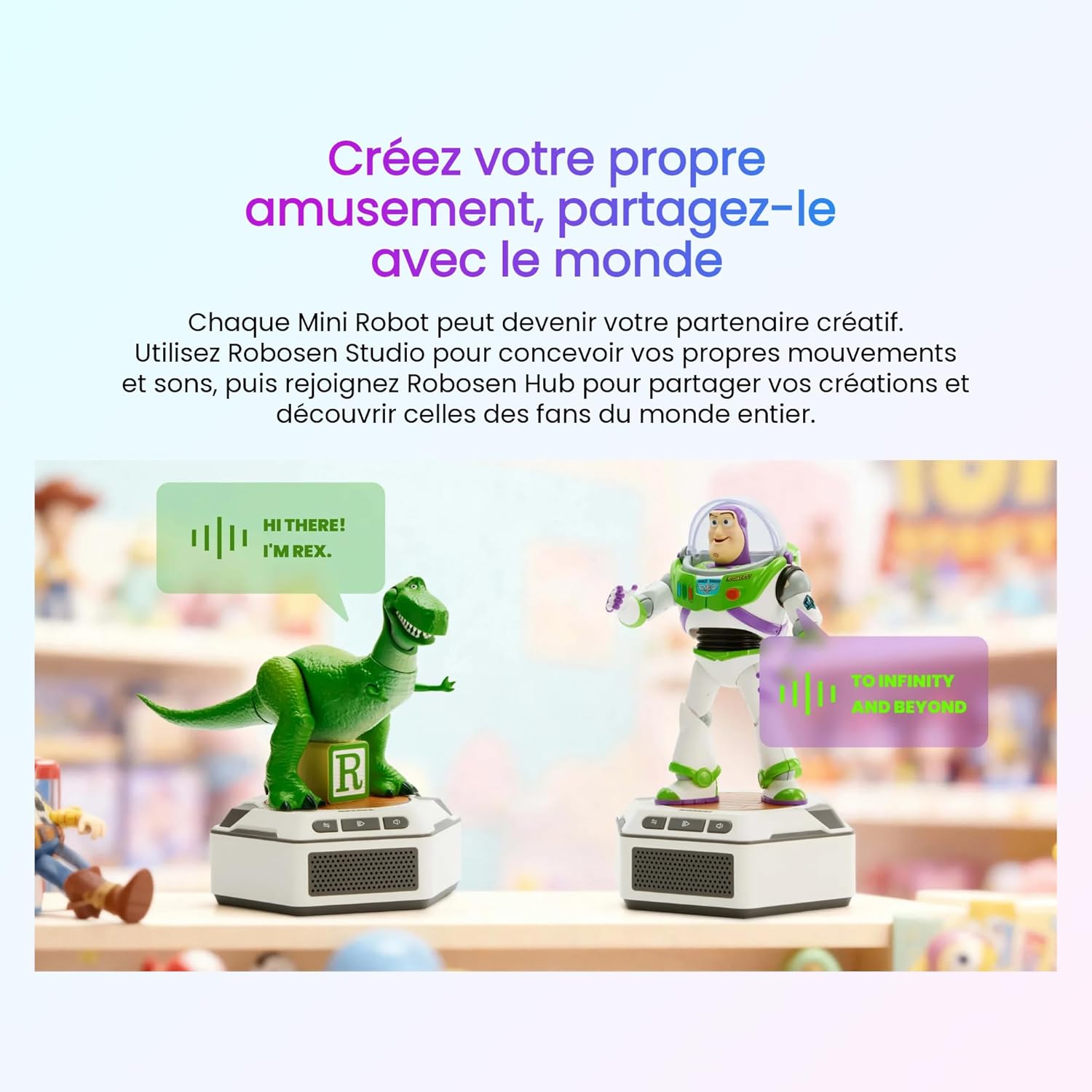 Disney Pixar Toy Story Interactive Robot Kit - Buzz Lightyear *French Version* 17 Cm