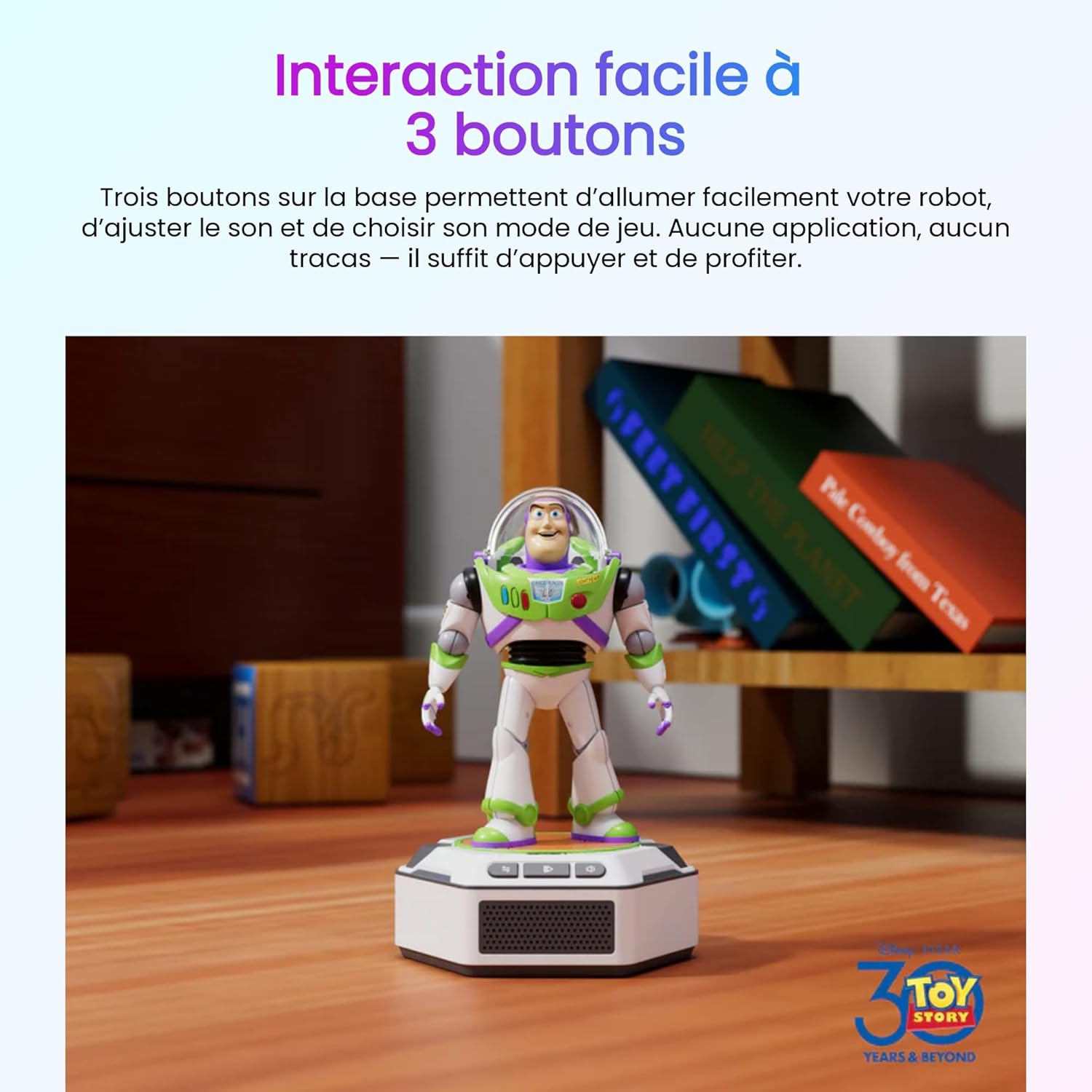 Disney Pixar Toy Story Interactive Robot Kit - Buzz Lightyear *French Version* 17 Cm