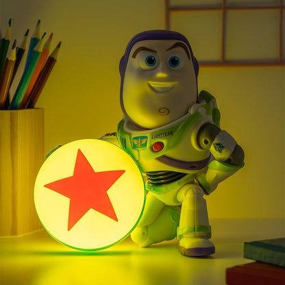 Paladone Buzz Lightyear GloBuddies Light – 16cm Toy Story Character Lamp – Press‑to‑Activate Soft Glow Kids Night Light, Paladone Buzz Lightyear GloBuddies Light – 16cm Toy Story Character Lamp – Press‑to‑Activate Soft Glow Kids Night Light