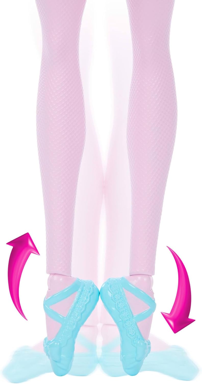 Barbie in the Nutcracker Dolls with Surprise Tutu Transformation Feature, Ombre Tutu, Heart Locket Necklace Accessory & Gift Box, JLW53