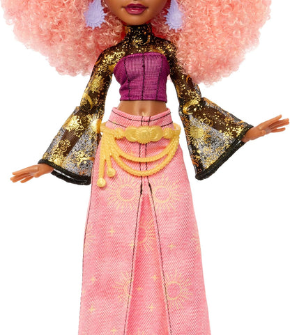 Monster High Doll, Moonspell Magic Rae Lumina The Sun Witch with Cauldron Surprise & Accessories like Candle & Spellbook, JMB91