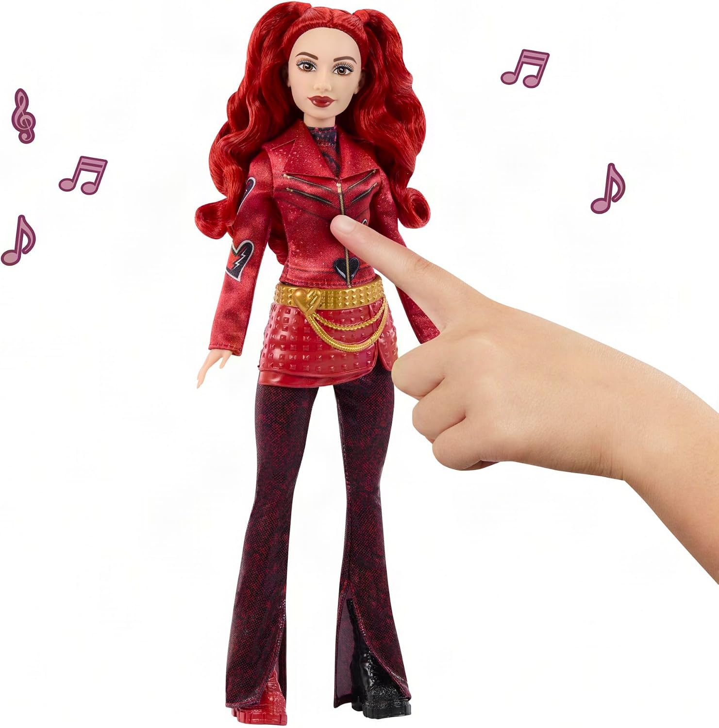 Mattel Disney Descendants: Wicked Wonderland Singing Red Doll with Movie-Inspired Clothes, Sings “Perfect Princess” in English, JMP52
