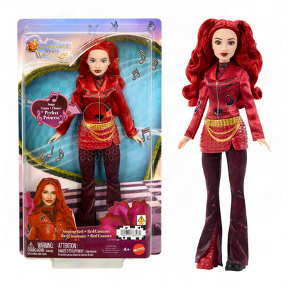 Mattel Disney Descendants: Wicked Wonderland Singing Red Doll with Movie-Inspired Clothes, Sings “Perfect Princess” in English, JMP52