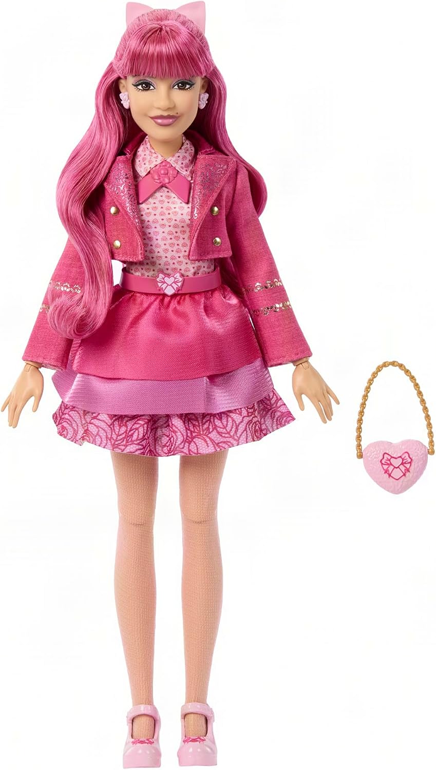 Mattel Disney Descendants: Wicked Wonderland Fashion Doll & Accessory, Pink Sister of Red & Daughter of Queen of Hearts with Movie-Inspired Clothing, JMP47