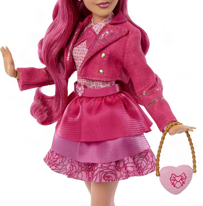 Mattel Disney Descendants: Wicked Wonderland Fashion Doll & Accessory, Pink Sister of Red & Daughter of Queen of Hearts with Movie-Inspired Clothing, JMP47