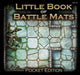 The Little Book of Battle Mats Pocket Edition by Loke | Ages 14+ | Portable 6x6 RPG Map Book for DND & Tabletop Game | Lay Flat Dry Erase Grid Maps for Game Masters | Travel Friendly Encounter Maps