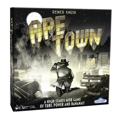 Ape Town by Reiner Knizia – for 2 to 4 Players Ages 10+ – Area Control Tile Laying Board Game