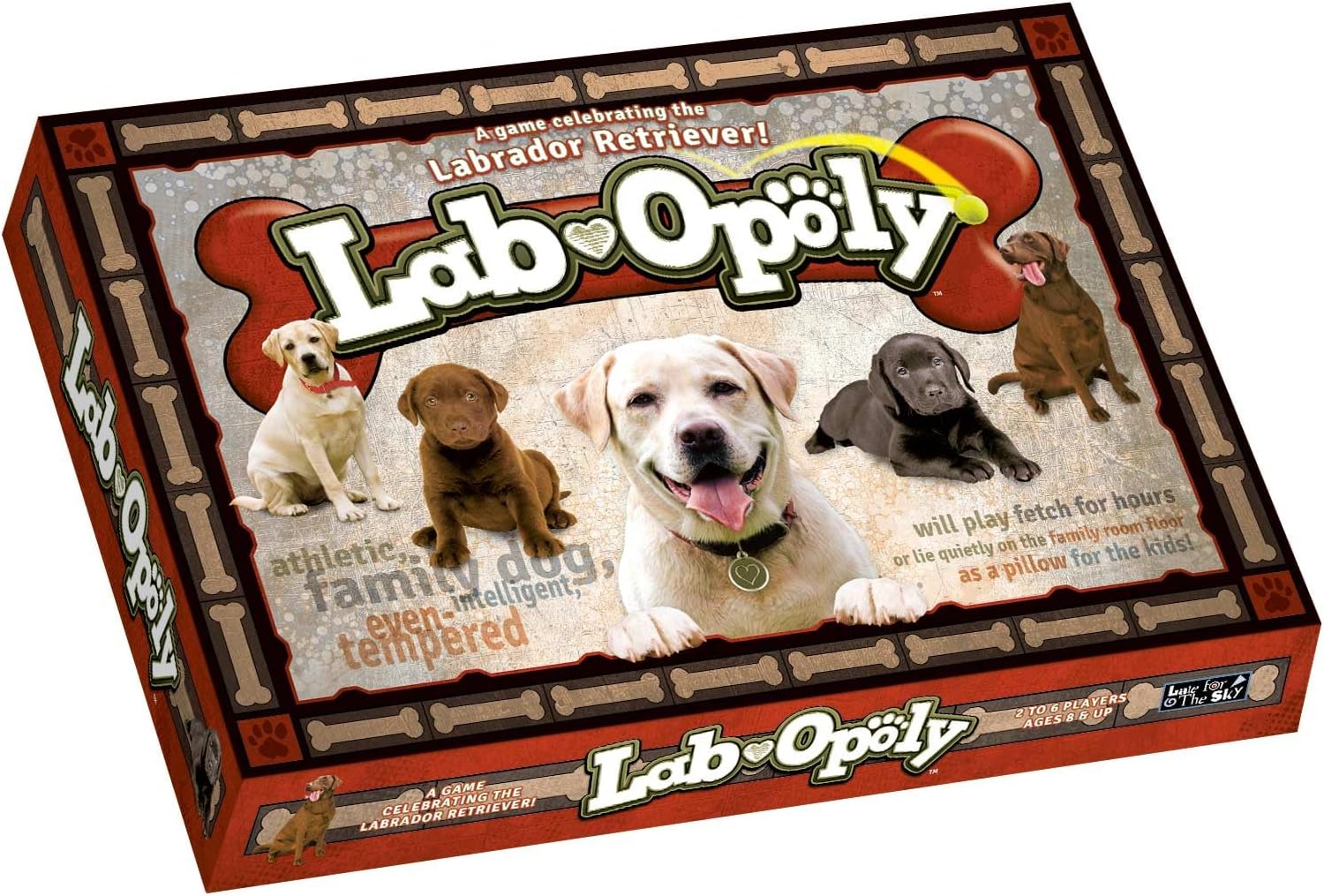 Lab-Opoly Property Trading Board Game - Family Game for Adults and Children - 2 to 6 Players - Strategy Fun For Ages 8 and Up - A Game Played With Man's Best Friend