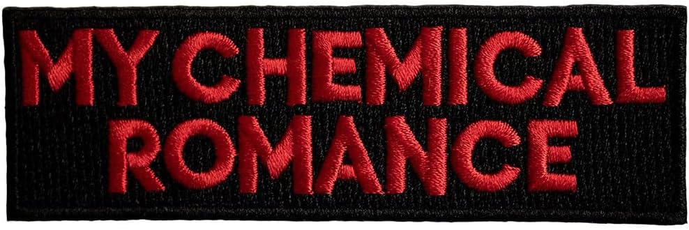 My Chemical Romance Text Logo Standard Woven Patch Size One Size