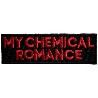 My Chemical Romance Text Logo Standard Woven Patch Size One Size