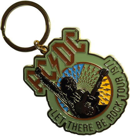 Ac/Dc: Ac/Dc Keychain. Let There Be Rock Tour `77