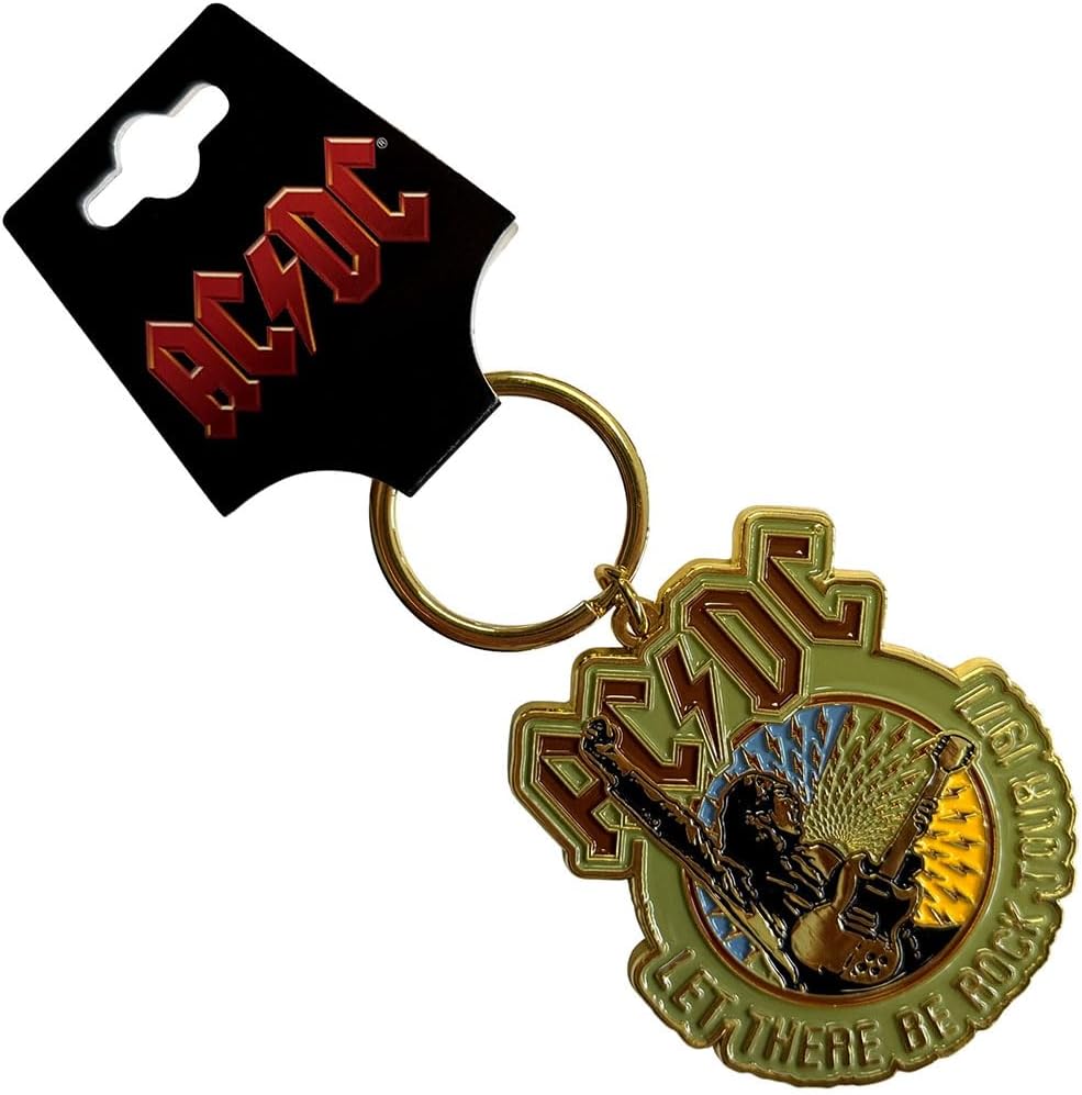 Ac/Dc: Ac/Dc Keychain. Let There Be Rock Tour `77