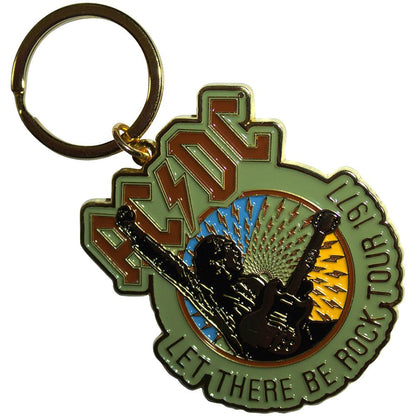 Ac/Dc: Ac/Dc Keychain. Let There Be Rock Tour `77