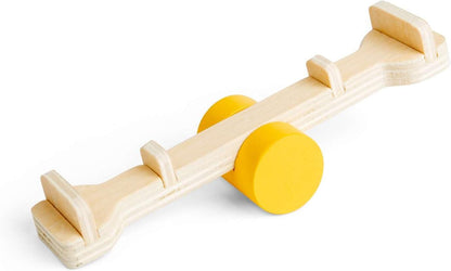 Bigjigs Toys Tuinset | Outdoor poppenhuismeubels | Miniatuur houten schommel, glijbaan en wip voor poppenhuizen voor kinderen | 4 stuks accessoirespakket voor poppenhuistuinen | Geschenken voor