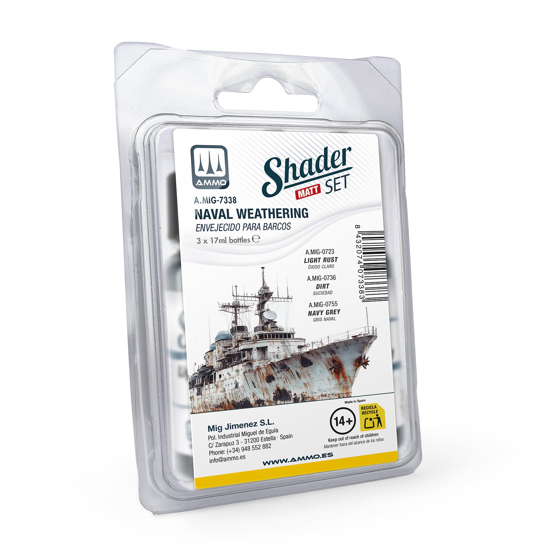 Ammo Mig Jimenez - Matt Shader Set Naval Weathering