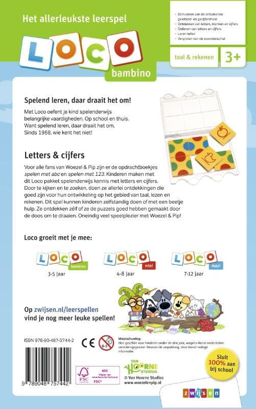 Loco Bambino Woezel & Pip pakket letters & cijfers