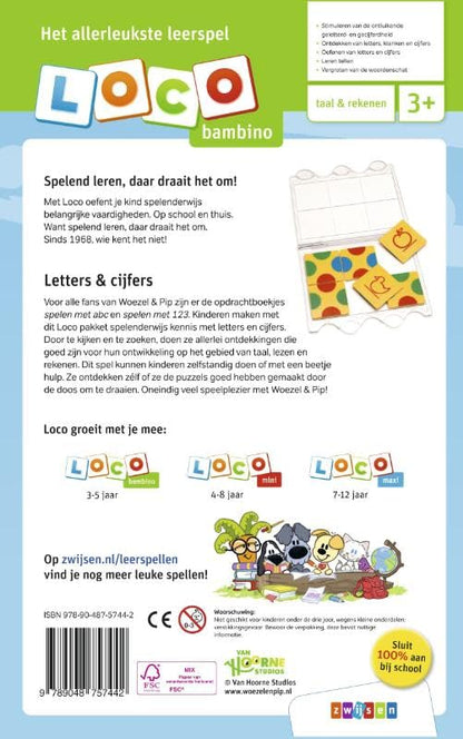 Loco Bambino Woezel & Pip pakket letters & cijfers